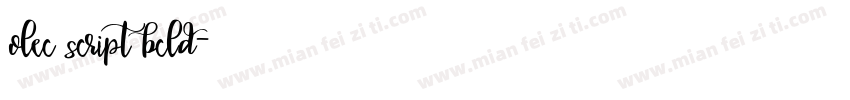 olec script bcld字体转换